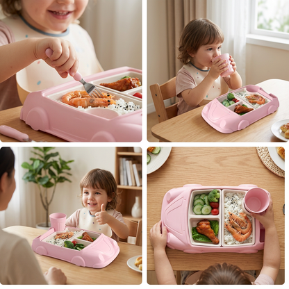 Kids Dinnerware Set in Car Design