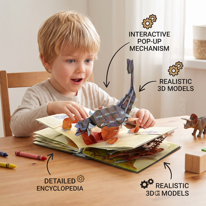 Interactive 3D Pop-Up Dinosaur Encyclopedia