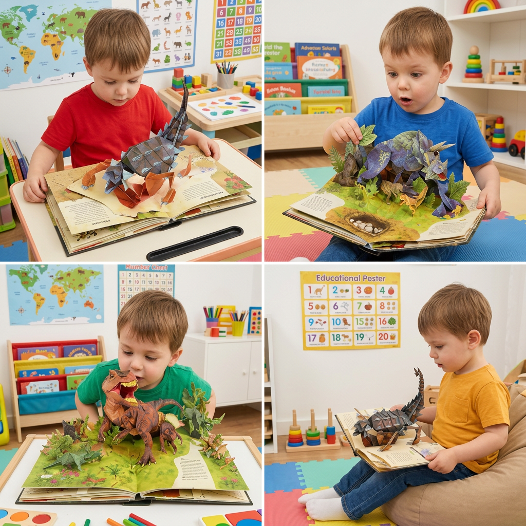 Interactive 3D Pop-Up Dinosaur Encyclopedia