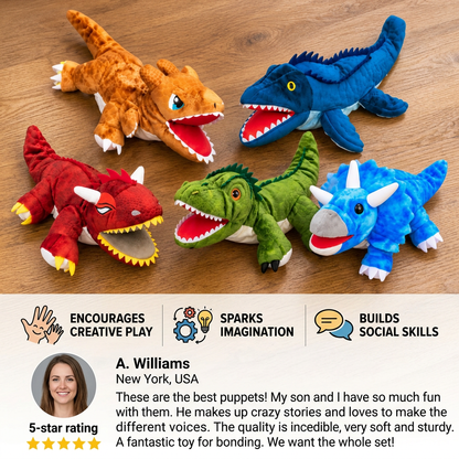 Funny Dinosaur Plush Hand Puppet