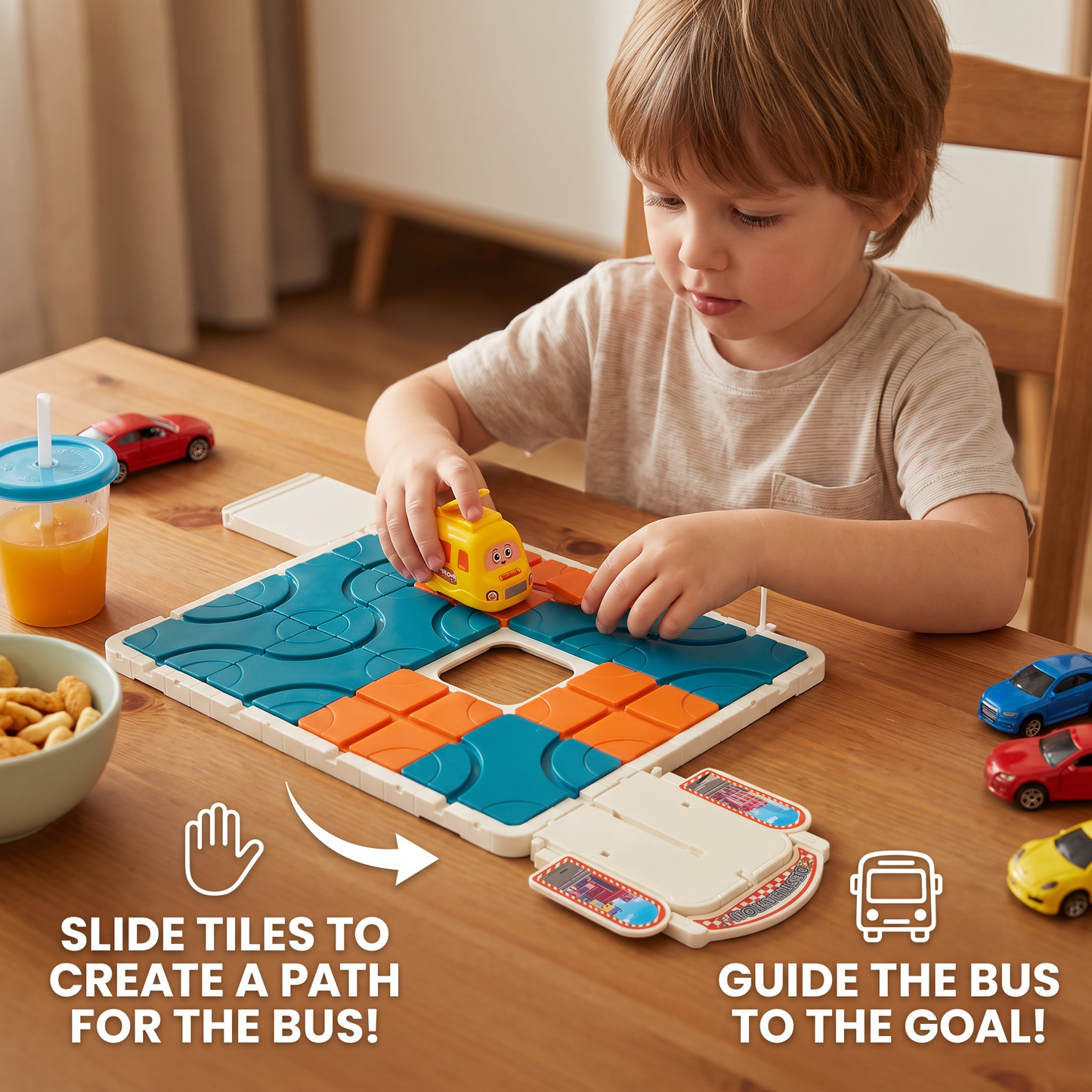 Sliding Track Maze Puzzle Game