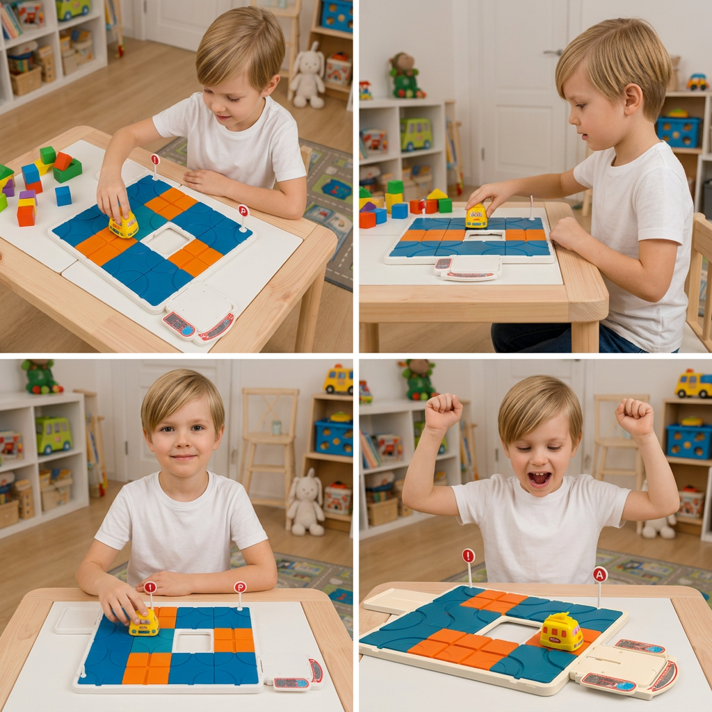 Sliding Track Maze Puzzle Game