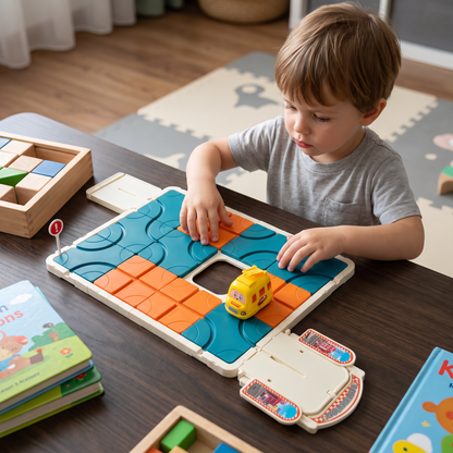 Sliding Track Maze Puzzle Game