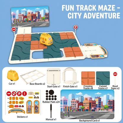 Sliding Track Maze Puzzle Game