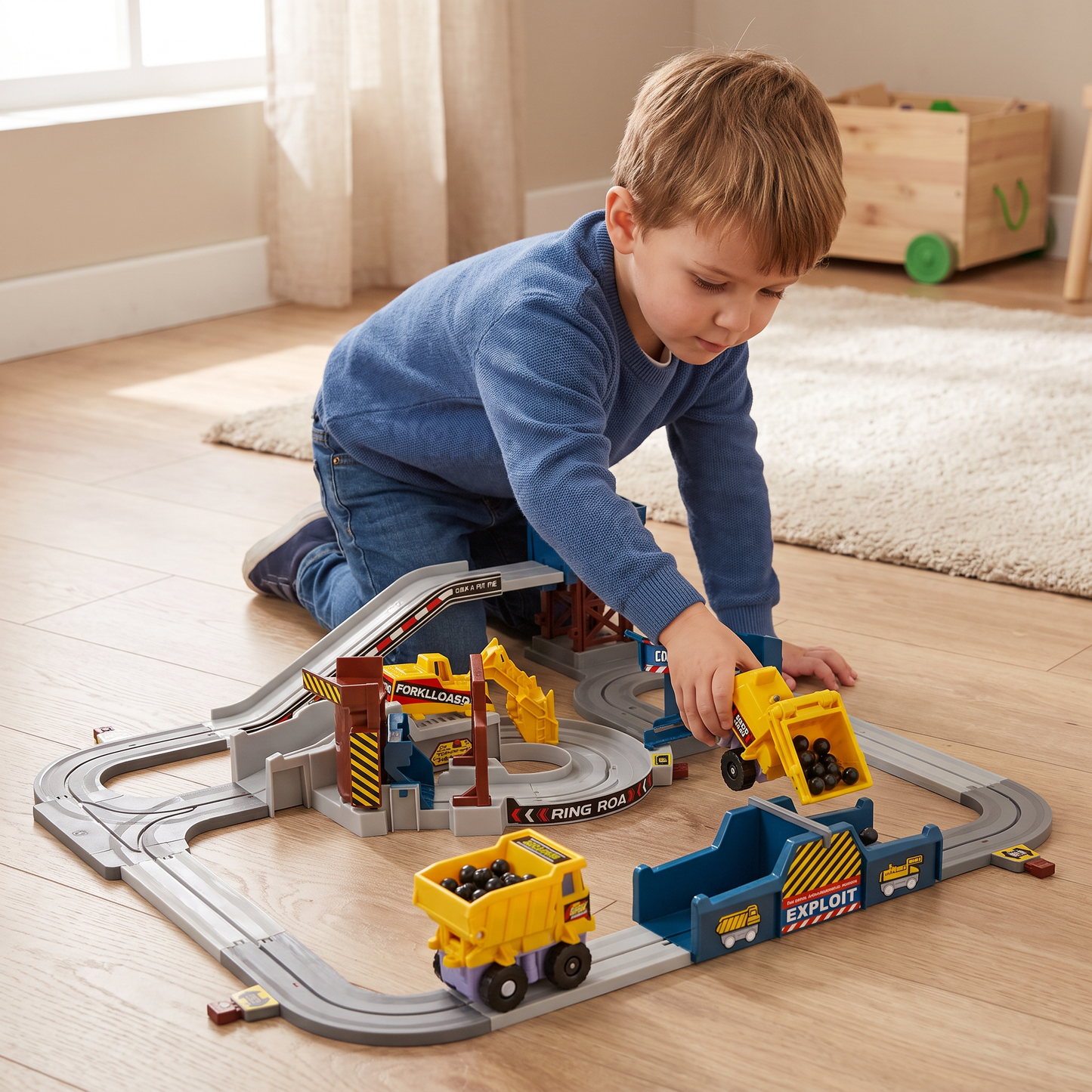 Interactive Electric Quarry Adventure Train Set