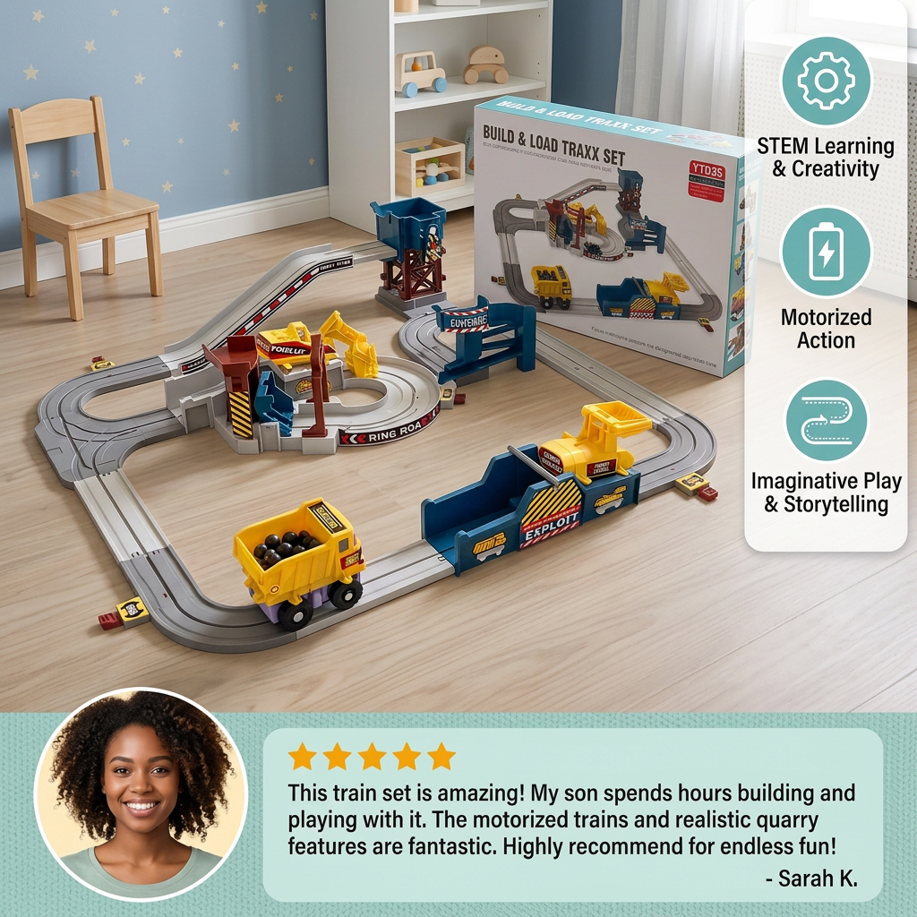 Interactive Electric Quarry Adventure Train Set