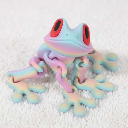 3D Printed Magnetic Flexible Frog Fidget Toy
