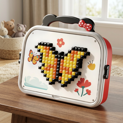 Kids Montessori Mushroom Pegboard Mosaic Puzzle Set