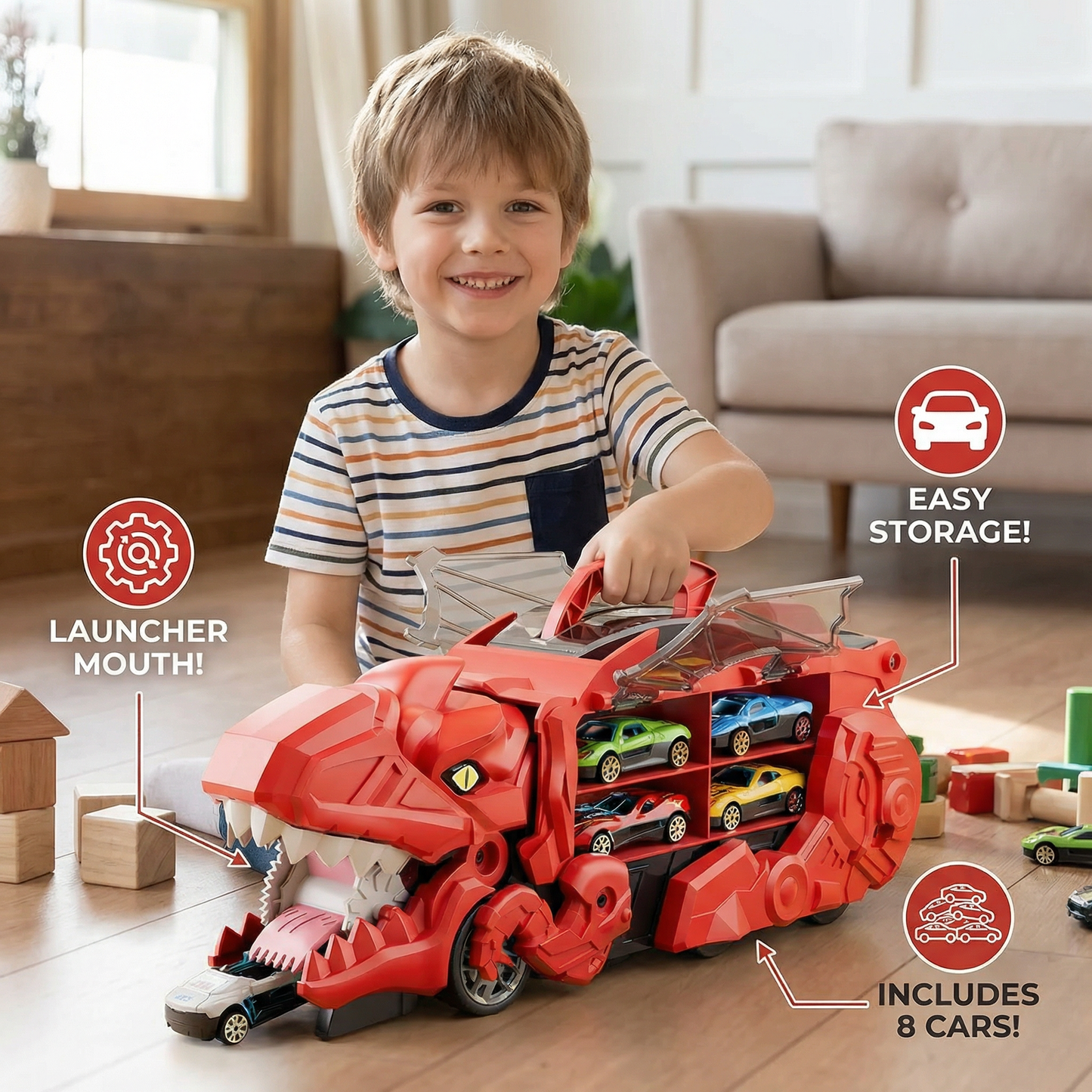 Dinosaur Car Play Truck