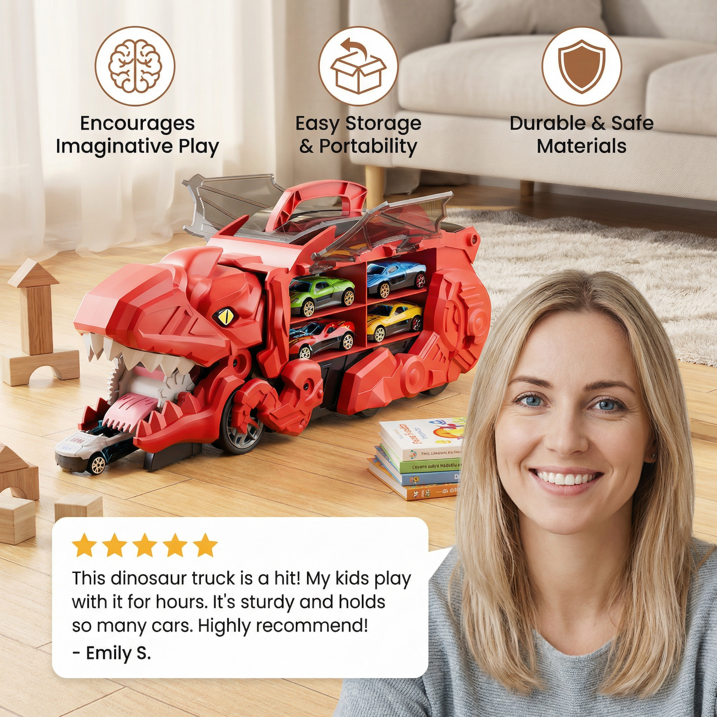 Dinosaur Car Play Truck