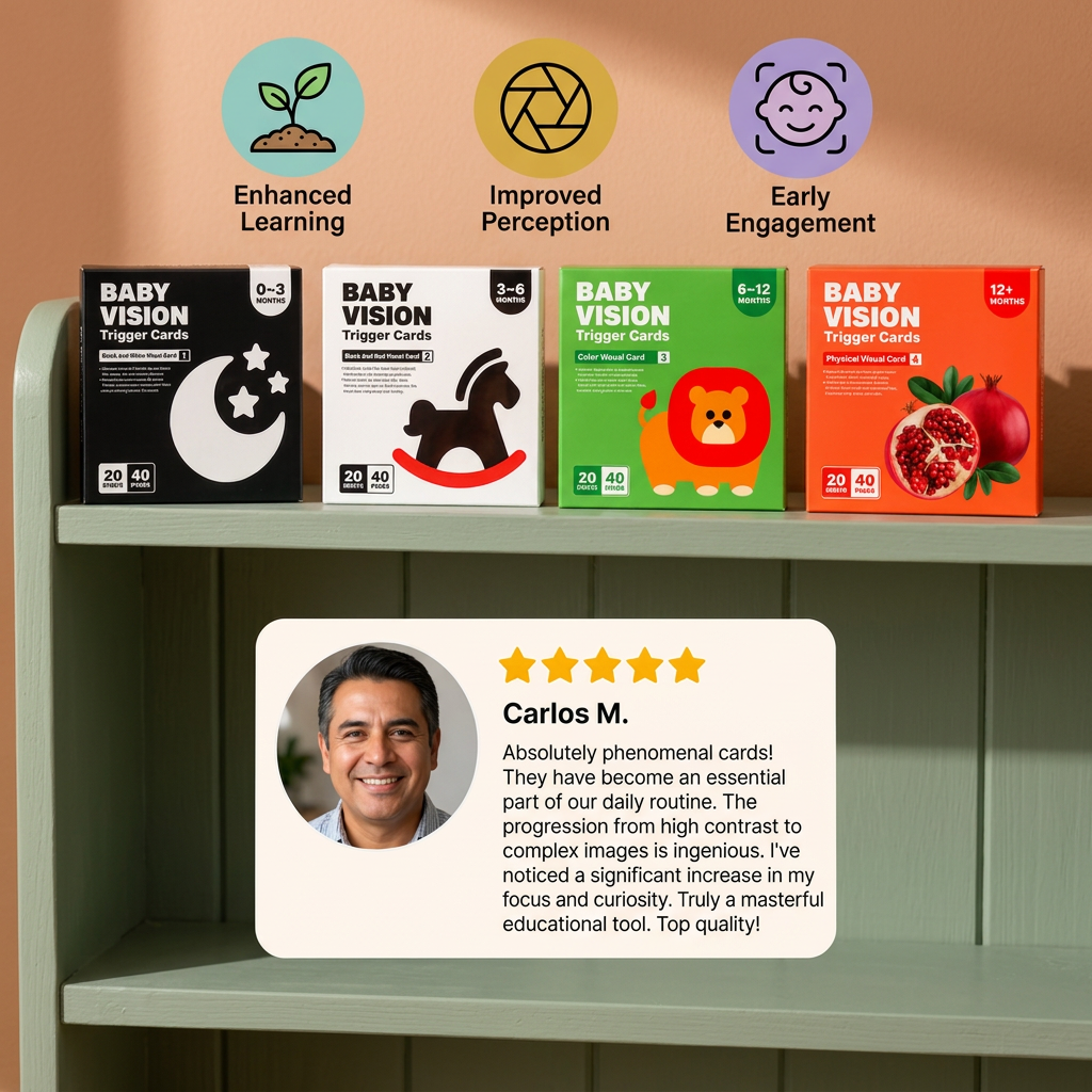 Montessori Baby Learning Flash Cards – Visual Stimulation, Color Recognition & Categorization Set