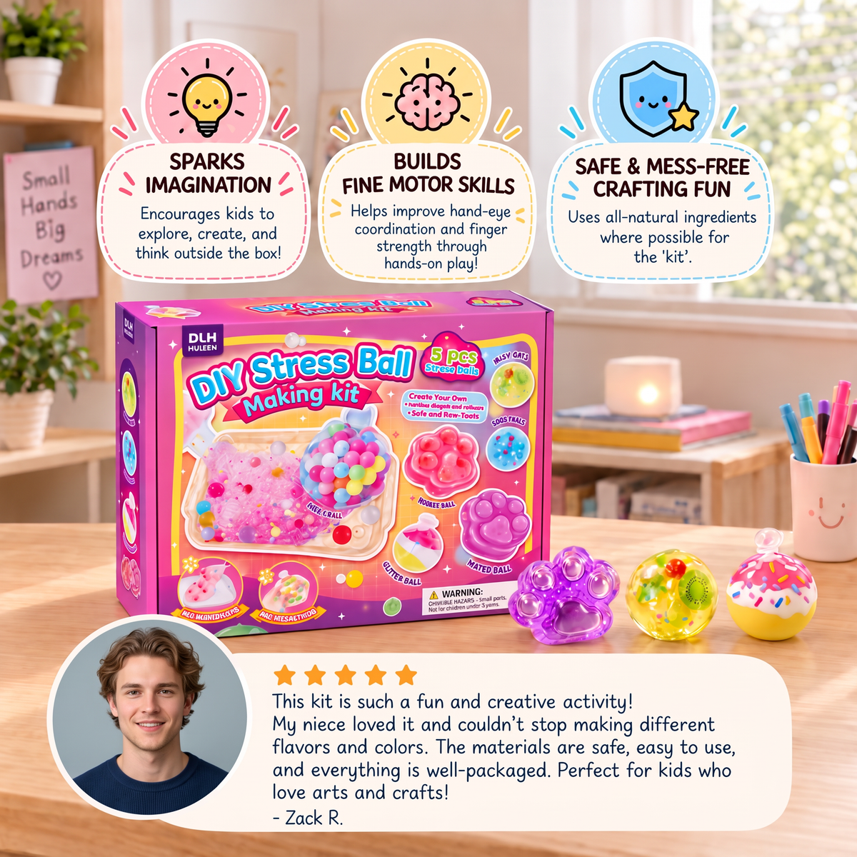 DIY Stress Ball Making Kit for Kids – Create Your Own Squishy Sensory Balls