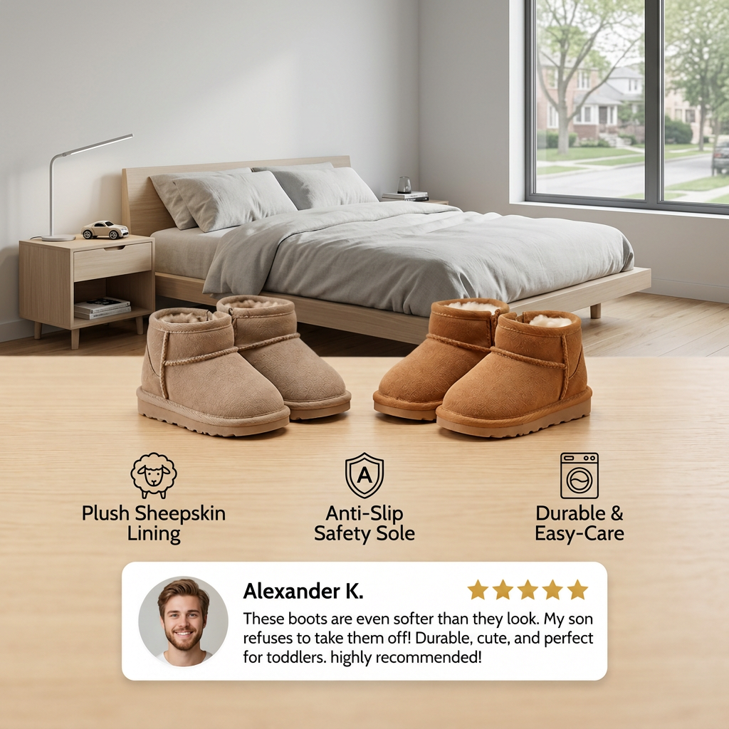 Cozy Waterproof Winter Boots with Non-Slip Soles