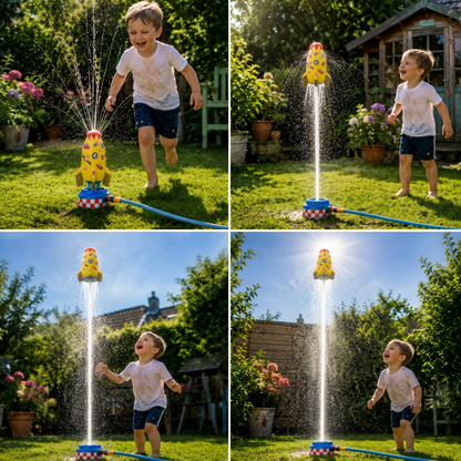 Rocket-shaped Water Sprinkler Toys for Children