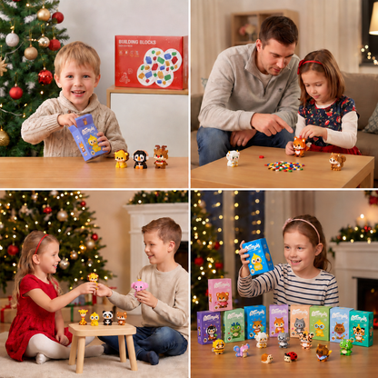 Adorable Animal Building Blocks Advent Calendar for Kids