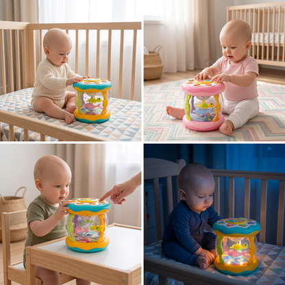 Interactive Musical Toy with Lights – Montessori Sensory & Soothing Lullaby Toy