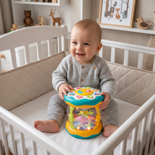 Interactive Musical Toy with Lights – Montessori Sensory & Soothing Lullaby Toy