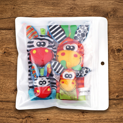 Sensory Baby Plush Socks and Wristband