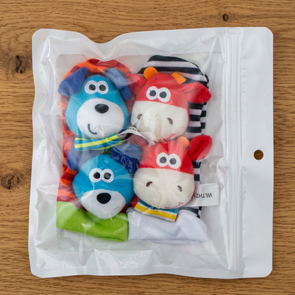 Sensory Baby Plush Socks and Wristband