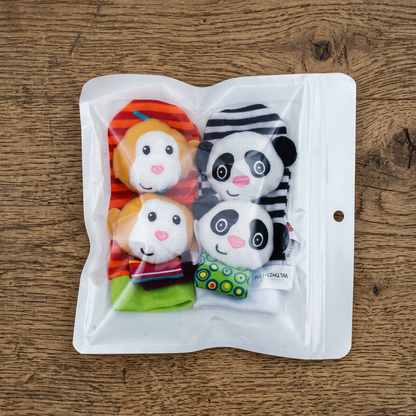 Sensory Baby Plush Socks and Wristband