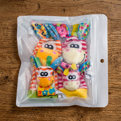 Sensory Baby Plush Socks and Wristband