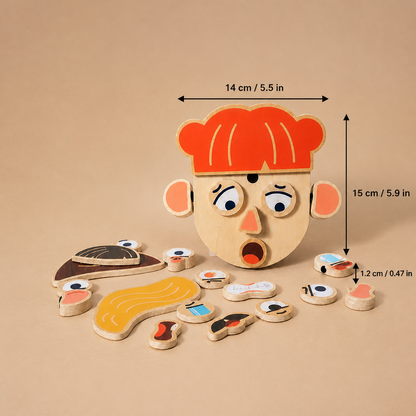 Wooden Facial Expressions & Emotions Learning Toy for Kids