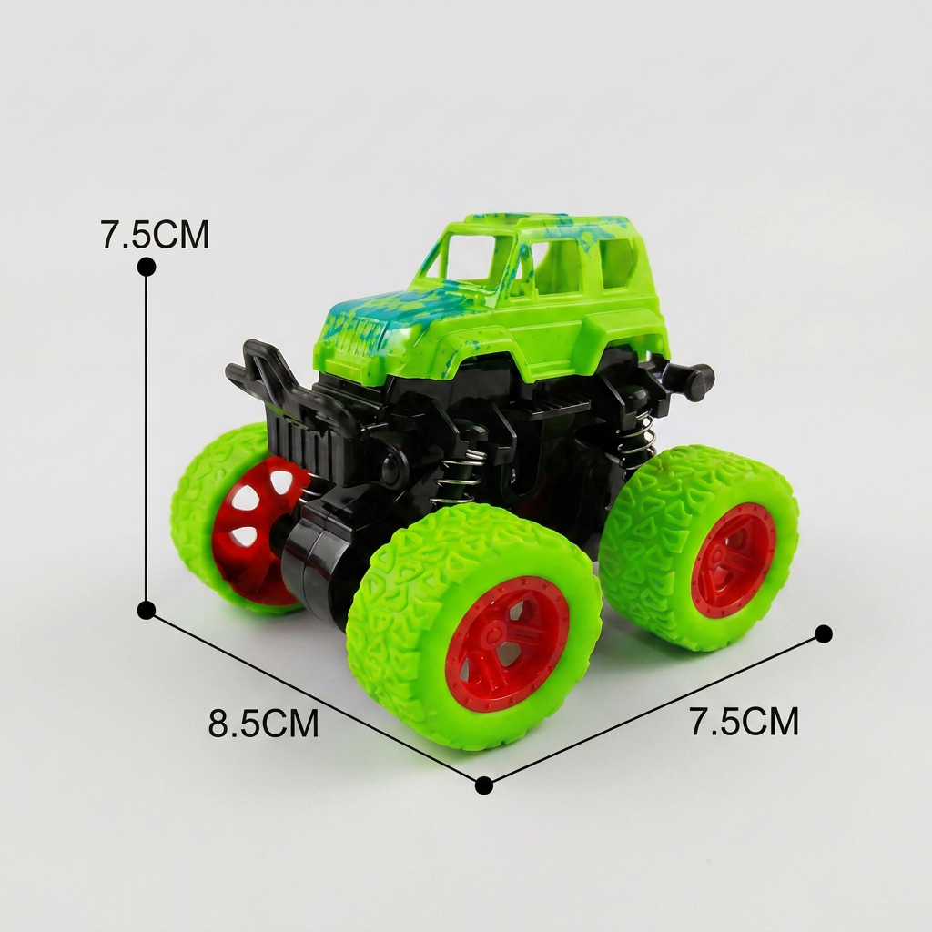Friction-Powered Monster Truck Stunt Car for Kids