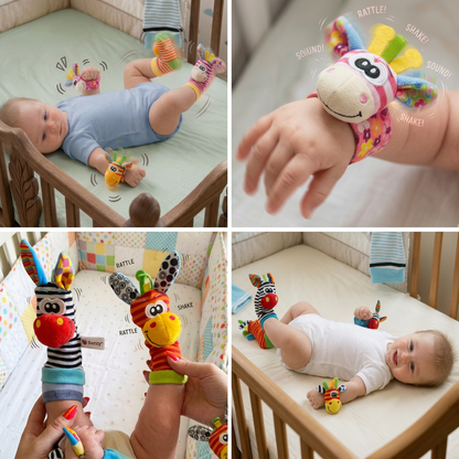 Sensory Baby Plush Socks and Wristband
