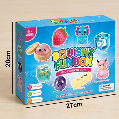 Premium Squishy Fidget Toy Set – 8 Sensory Toys