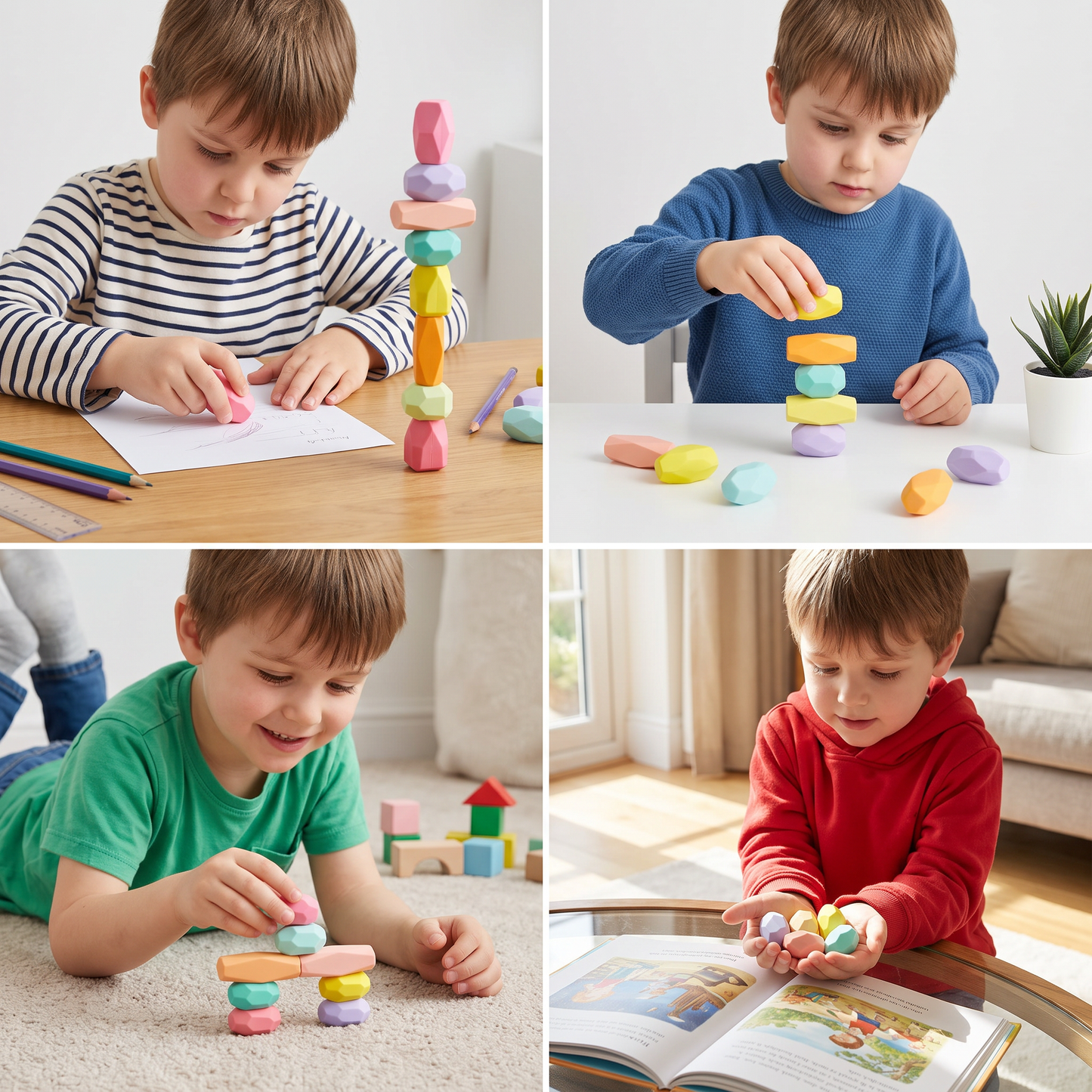 Stack & Build Gem Eraser Set