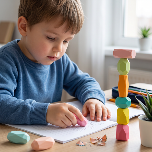 Stack & Build Gem Eraser Set