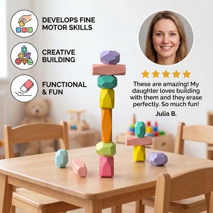 Stack & Build Gem Eraser Set