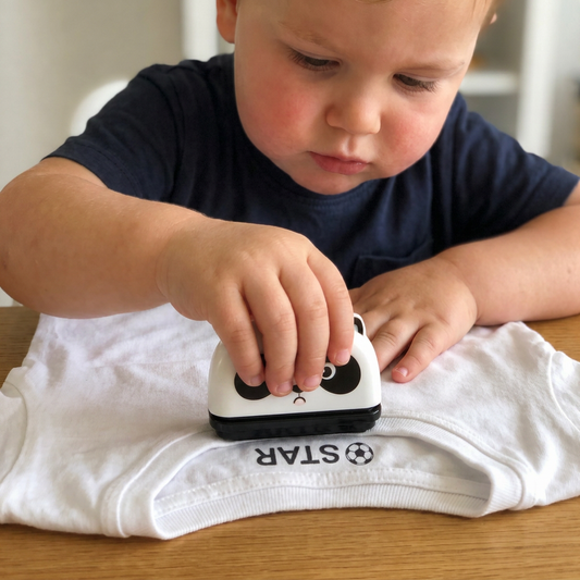 Personalized Kids’ Permanent Name Stamp for Clothing & School Supplies