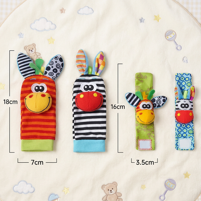 Sensory Baby Plush Socks and Wristband