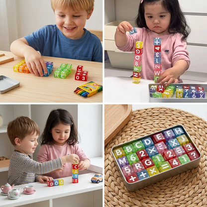40-Piece Magnetic Letters & Numbers Learning Set – Montessori STEM Toy for Kids