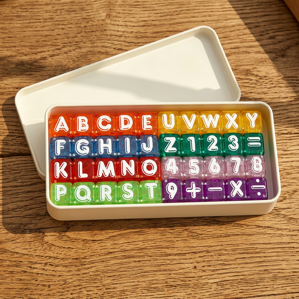 40-Piece Magnetic Letters & Numbers Learning Set – Montessori STEM Toy for Kids
