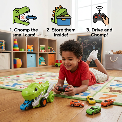 Remote Control Dino Car Chomper Truck
