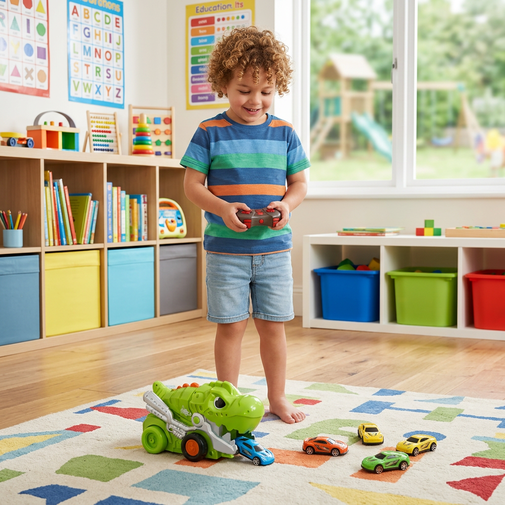 Remote Control Dino Car Chomper Truck