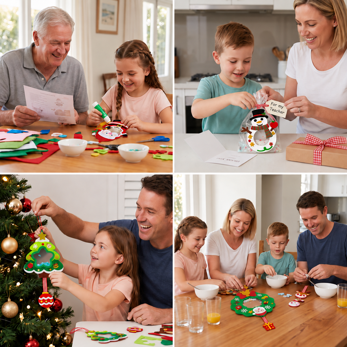 DIY Christmas Shaker Ornament Craft Kit for Kids