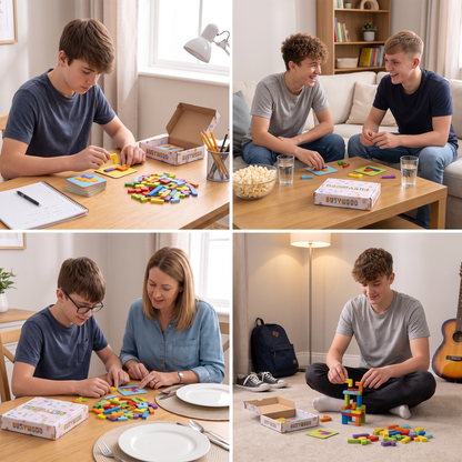 Wooden  Shape Matching Puzzle Family Game