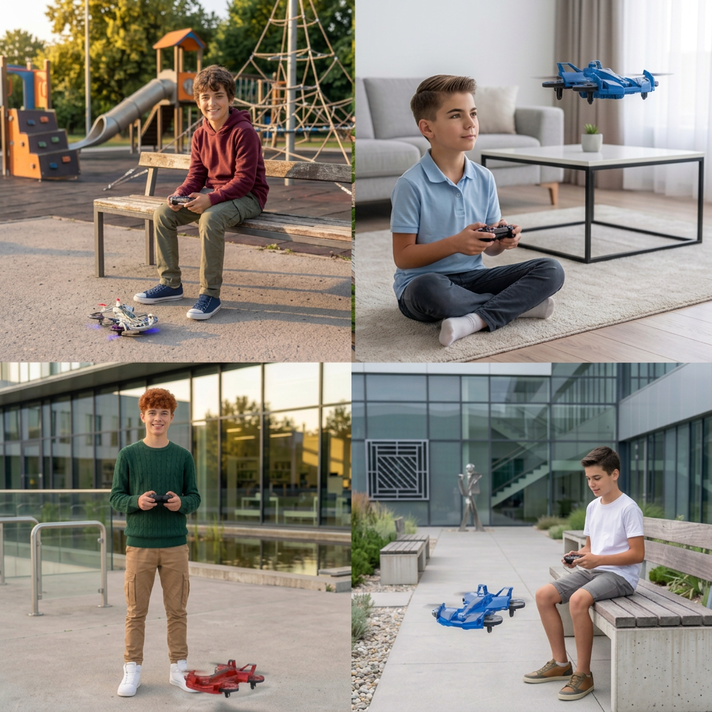2-in-1 Remote Control Flying Drone & Stunt Racing Car