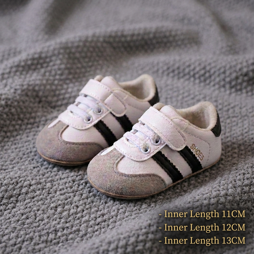 Classic Retro Baby Sneakers – Soft Sole First Walking Shoes