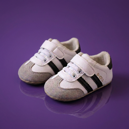 Classic Retro Baby Sneakers – Soft Sole First Walking Shoes