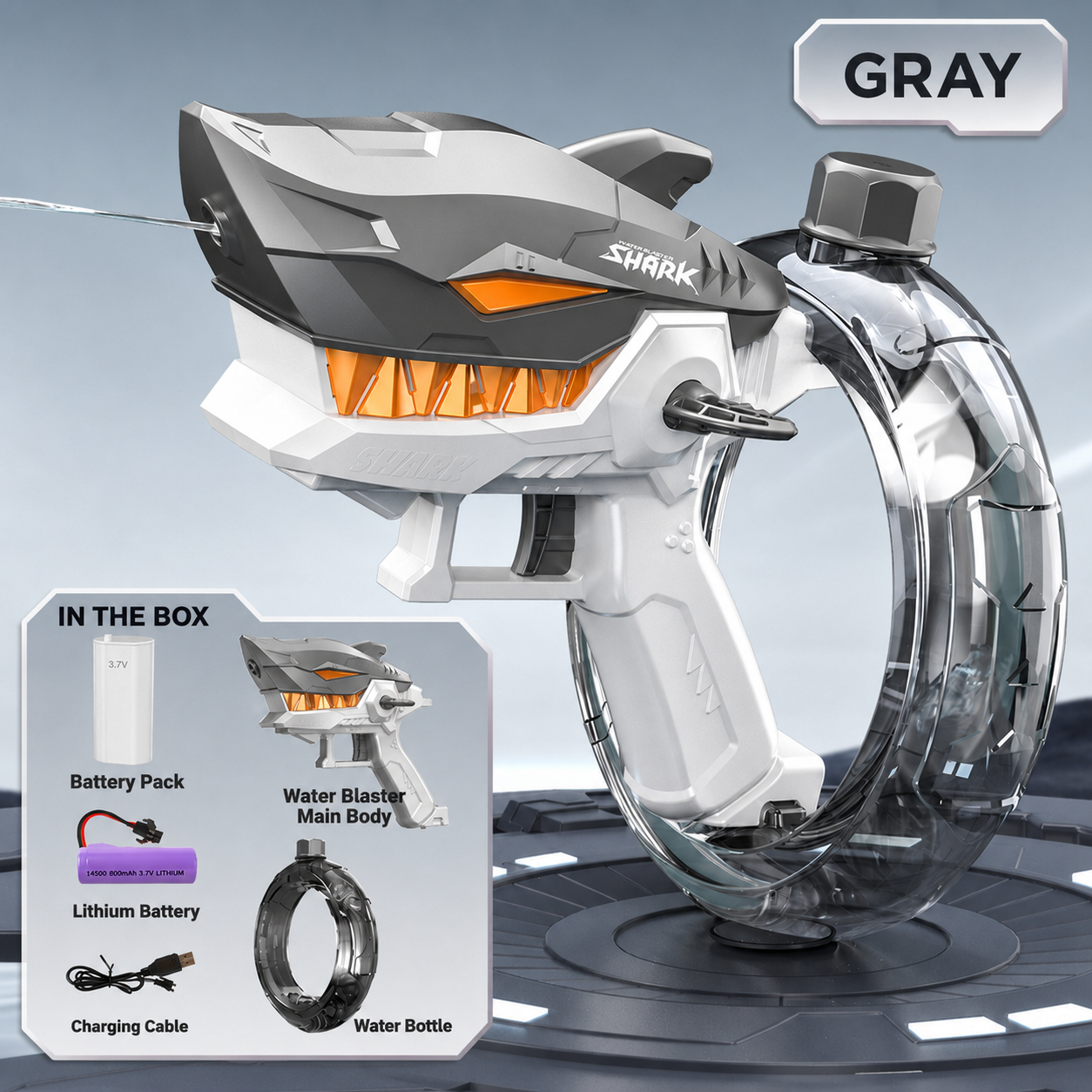 Electric Shark Water Gun for Kids – Fully Automatic Water Blaster for Hot Summer Fun