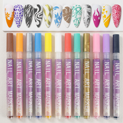 Nail Art Marker Set with Precision Tip – Acrylic Pens for Detailed Nail Designs