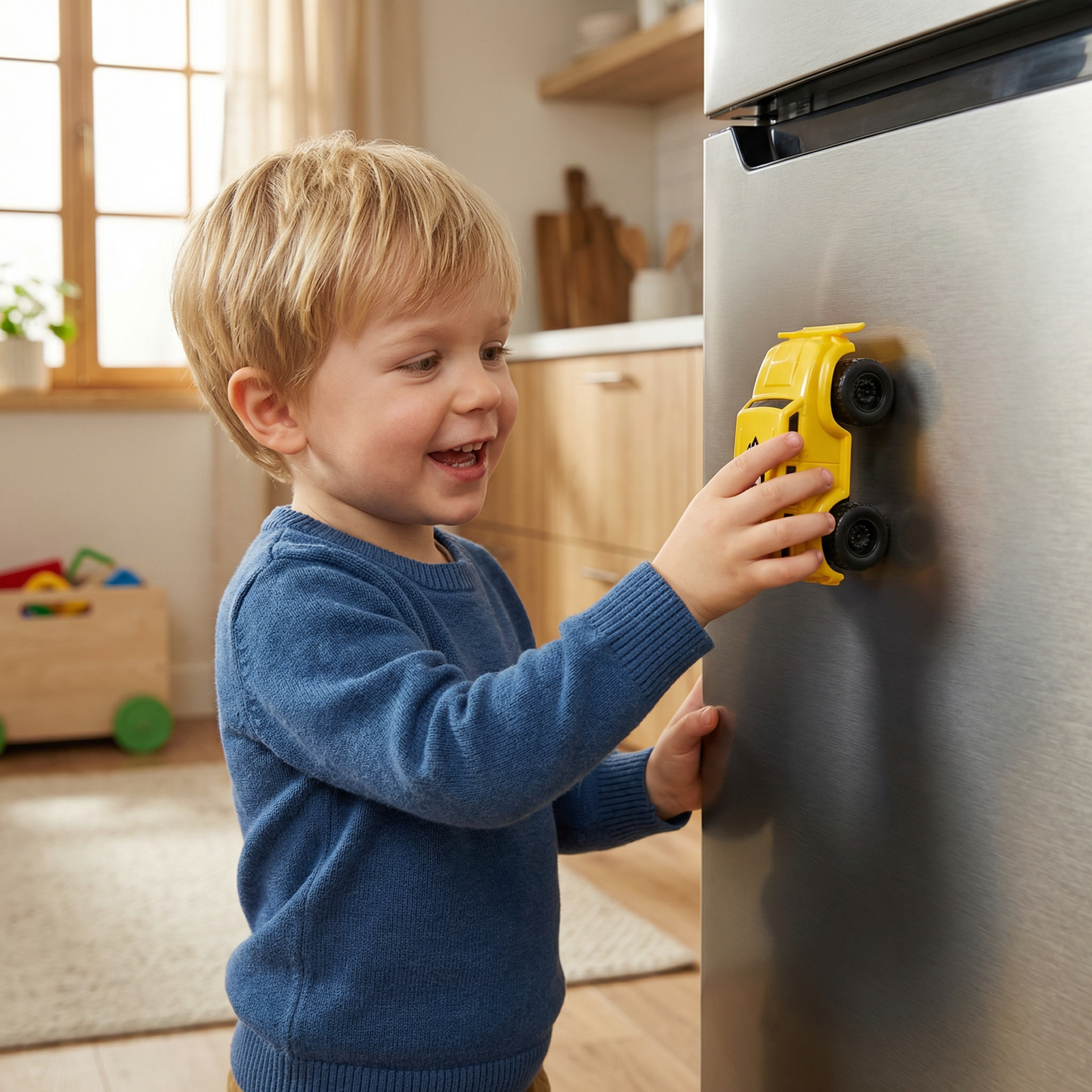 Magnetic Wall Climbing Car